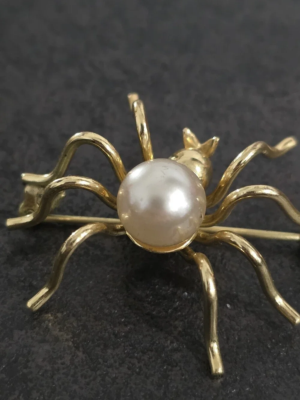 Vintage Pearl Spider Brooch | Circa 1960s–70s